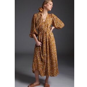 ANTHROPOLOGIE Faithfull The Brand Nerisa Dress in La Medina Paisley Maxi Size 4P